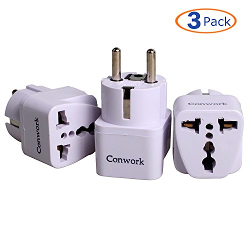 AUTHENTIC Conwork 3Pack Universal AC Power Adapter Type C Plug for