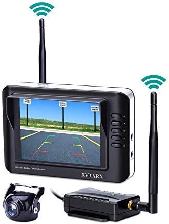Wireless Backup Camera System Kit, 3.5 inch Color Monitor and 170 Wide Angel Waterproof HD Universal Reverse Back up Rear View Car Camera for Ford Jeep, Truck, Van, SUV,Pickup, trailer, Rv etc.