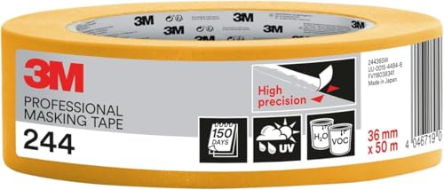 Scotch Super nastro coprente da imbianchino, 36 mm x 50 m, l originale, qualita Profi-Plus, gold, pt24436