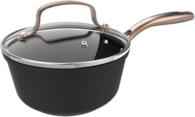 Cazo Polka Fantasy 16 Pot Golden. Diametro 16 cm, capacità 1,3 L, alluminio forgiato, non flinum più teflon, PFOA gratuito, adatto a tutti i tipi di cucine, copertura