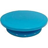 Cake Turntable, 11''Cake Stand Decorating Bakery Supplies, Turnable Blue Painting Turn Table Stand for Pastries, Cupcakes and