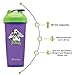 Performa Justice League & DC Comic - Leak Free Protein Shaker Bottle with Actionrod Mixing Technology for All Your Protein Needs! Shatter Resistant & Dishwasher Safe (Joker Purple)