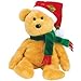 TY 2003 Holiday Teddy Beanie Baby by TY~XMAS BEANIES