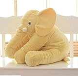 MorisMos Stuffed Elephant Plush Toy Yellow 24 Inch