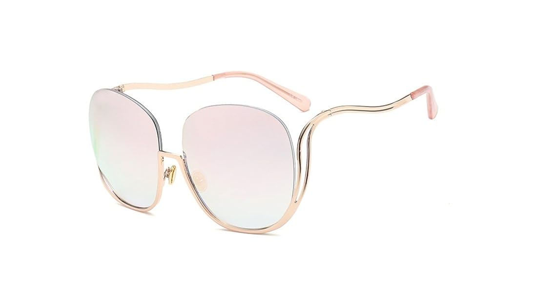 big gold frame glasses