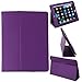 HDE Case for Original iPad 1st Generation - Slim Fit Leather Cover Stand Folio with Magnetic Closure for Apple iPad 1 (Purple)