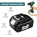 6000mAh BL1860B Replacement for Makita 18V Battery Lithium with LED Indicator Compatible with BL1850B BL1840B BL1830B BL1815B LXT-400-2 Pack