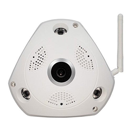 HOSAFE WIFI Wireless Security Surveillance Fisheye Panaromic VR Camera Night Vsion Motion Detection Built-in 32G Memory