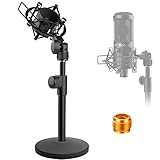 Desktop Microphone Stand, Adjustable Desk Mic Stand