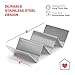 Large Stainless Steel Metal Taco Holder Stand | 2 Pack | Quality Gifts for Women Men Kids| Kitchen Gadgets Safe for Oven Rack, Grill, Dishwasher Restaurant Baking
