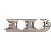 Nuvo 60/6072 Three Light Vanity, Pwt, Nckl, B/S, Slvr