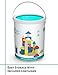 Cubbie Lee 50 pc Classic Wooden Building Blocks Set w/ Storage Bucket - for 3, 4, 5 Year Preschool Age Kids - Hardwood Colorful Safe Wood Blocks for Boys & Girls - Basic Build & Play Stacking Toy
