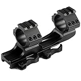MIZUGIWA 1inch /30mm Quick Release Cantilever Weaver Forward Reach Dual Ring Rifle Scope Mount