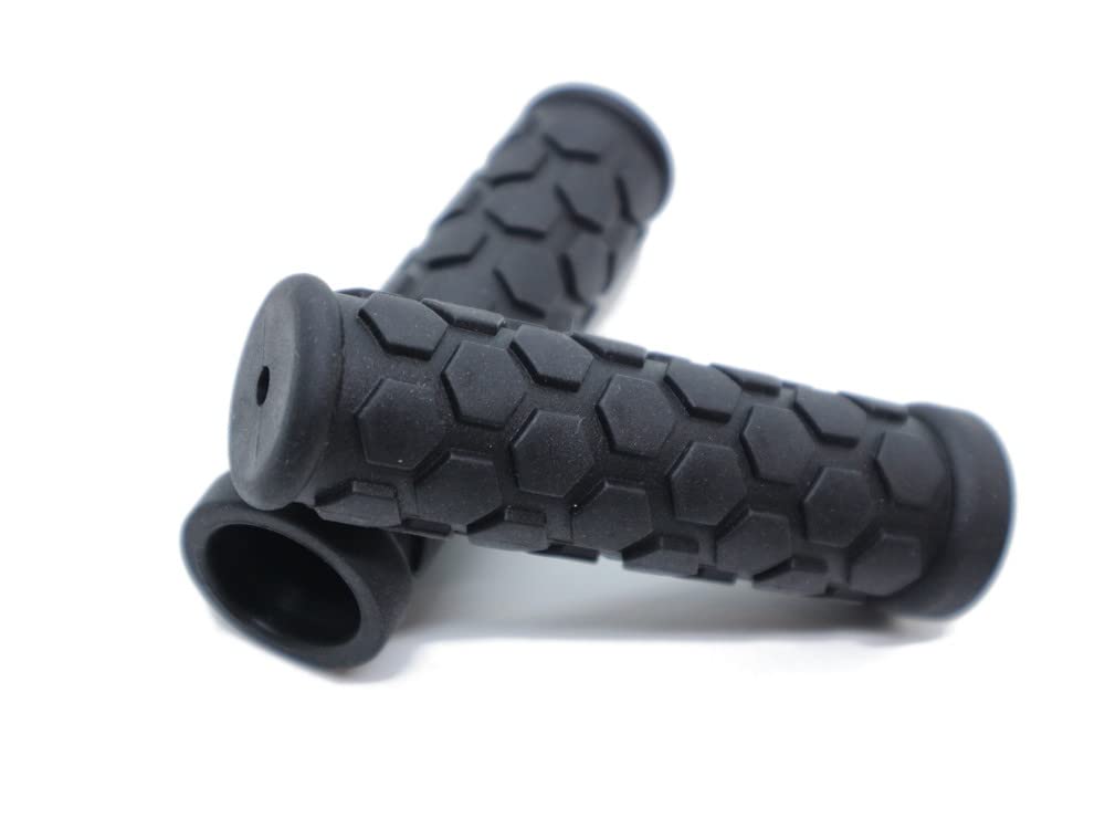 Beatus BMX MTB 自転車 グリップ ラバー 滑り止め インパクトのある六角ブロックパターン！ (ブラック)商品画像