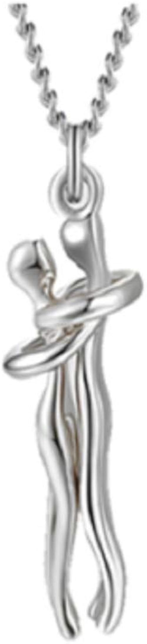 Collier Calin Affectueux Metal Plaque Calin Collier Couple Amour Style Mode Pendentif Couple Collier Cadeaux Pour Femmes Hommes Saint Valentin Couples Cadeau De Noel Argent Amazon Fr Bijoux