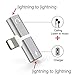 4 in 1 Adapter for Apple iPhone Dongle Xs/Xs Max/XR/8/8 Plus/7/7 Plus Headphone Splitter Audio Earphone AUX Charger Compatible for[Music+Charging+Call+Wire Control] Connector Support iOS 12 or Later