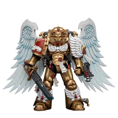 HiPlay JOYTOY Warhammer 40K Series, Blood Angels: Sanguinary Guard with Encarmine Swords 1, 1/18 Scale Collectible Action Figure JT6298