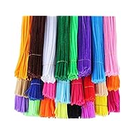 HoneyToys 240pcs 24 Colors Creative Pipe Cleaners Chenille Stem 12 Inches x 6 mm,Pipe Cleaners for Arts and Crafts