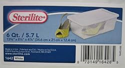 Sterilite 6 Quart Clear Stacking Closet Storage