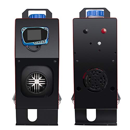 Colilove 12V 5KW Diesel Air Heater All in One 1 Air Outlet Diesel Heater with Heater Silencer with LCD Display and Remote Control for Truck Bus Car Boat