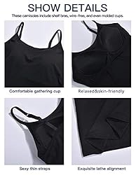Womens Tank Tops Adjustable Strap Camisole with