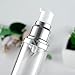 2PCS 30ml Airless Pump Bottles-Upscale Empty Refillable Bayonet Cream Lotion Toner Cosmetic Toiletries Liquid Storage Containers Jar Pots(Silver)