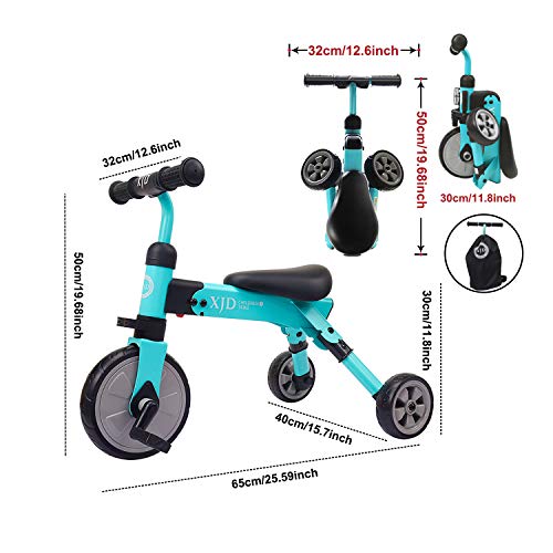 5 XJD+Toddler+Tricycle+Glide+Balance