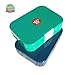 Smartbentobox Leakproof Bento Lunch Box with 4 Storage Compartments, Retro Green