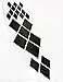 Black Carbon Fiber Mitsubishi ALL Models 2002 - 2015 Overlay Vinyl Decal Logo Sticker For Existing Emblems COMPLETE SET