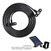 Wasserstein Weatherproof DC Extension Cable Compatible with Ring Spotlight Cam Battery Solar Panel - Flexible Positioning of Your Solar Panel for Maximum Sunlight Exposure (Black) primary