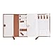 ONLVAN Leather Travel Jewelry Case Roll Bag Soft Travel Jewelry Organizer Storage for Necklace, Earrings, Rings, Bracelet (Triple Fold 8.26