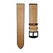 BIGTANG Compatible for Garmin Vivoactive 3 Watch Band, 20mm Genuine Leather Watch Strap for Garmin Forerunner 645/Forerunner 245/Samsung Galaxy 42mm/Galaxy Watch Active 40mm Smart Watch - Brown