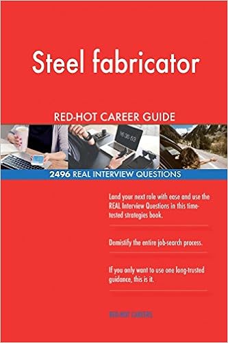 Steel fabricator RED-HOT Career Guide 2496 REAL Interview Questions