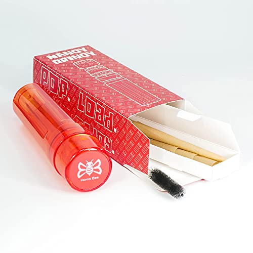 Horns Bee Protable Herb Grinder Cone Rolling Machine (12 PreRoll Cones Included), AllinOne