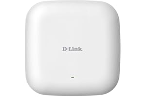 D-Link Nuclias Connect AC1300 Wave 2 Dual-Band PoE Access Point, MU-MIMO, Gigabit Port, Wall or Ceiling Mount, Supports 802.3
