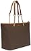 Michael Kors Womens Jet Set Travel Signature Tote Handbag Brown Large