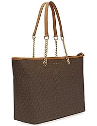 Michael Michael Kors Multifunción de la firma Jet Set Travel Medium bolsa, Marrón, M