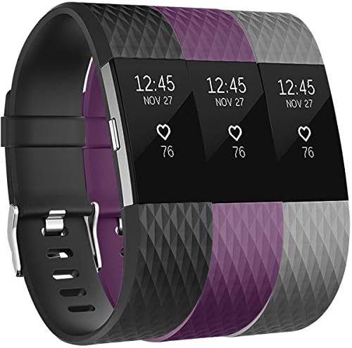 Yandu Replacement for Fitbit Charge 2 Strap, Watchbands Soft Comfortable Accessory Straps for Fitbit Charge 2