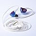 KZ ZST 0.75mm 2 pin Upgrade Silver Plate Replacement Earphones Cable for KZ Earphones (silver)
