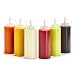 Plastic Squeeze Bottles - 6-Pack Multipurpose Squirt Bottles For Condiments, Sauce, Dressing, More - Reusable Plastic Containers With Lids, BPA Free, Dishwasher Safe by Swizzle Bottles, 12 Ounce