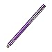 TruGlide Mesh Fiber Stylus with Microfiber Knit Tip for All Capacitive Touch Screen Tablets, iPad, and Smartphone (Purple with Silver Clip)