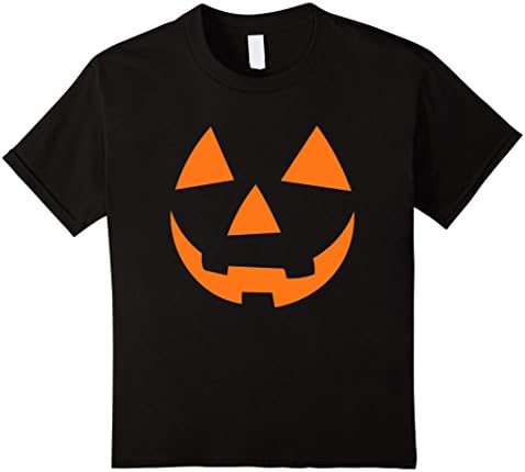 Kids Happy Jackolantern Shirt Holloween Trick Or Treat T-shirt 8 Black