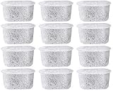 12 NISPIRA Replacement Activated Charcoal Water Filters for Coffee Machines, Compared to Cuisinart DCC-RWF