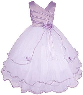 AMJ Dresses Inc Little Girls' Lilac Flower Girl Pageant Dress B138 Sz 2