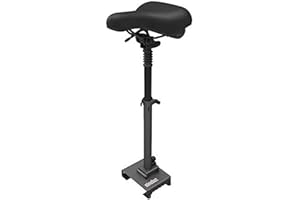 SEGWAY-NINEBOT Segway Ninebot Electric Scooter Seat Saddle for MAX G30P and G30LP, Adjustable Comfortable and Shock Absorbing MAX Seat Saddle, Black, Large