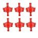 Milttor 6 Packs 394358 298090 Fuel Filter for 1/4" Fuel Line 150 Micron Replace Briggs & Stratton 298090s 4105 5018 395018 John Deere AM107314 LG298090 LG298090S PT4265