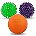 Massage Ball Roller Set - Spiky and Lacrosse Physical Therapy Balls | Pain Relief Deep Tissue Massager, Myofascial Release, Trigger Point, Plantar Fasciitis with eBook Guide and Travel Bag