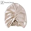 ZIMASILK 22 Momme 100% Mulberry Silk Sleep Cap for Women Hair Care,Natural Silk Hair Wrap for Sleeeping, Silk Bonnet…