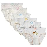Closecret Kids Series Comfy Cotton Baby Underwear Little Girls' Assorted Briefs Panties with Bow-Knot(3-4 Years, Multicoloured)