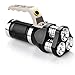 Fheaven Rechargeable LED Searchlight Tactical Aluminum Flashlight 3T6 Spotlight 9000 Lumens NOT Including Charger